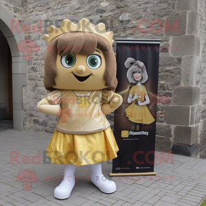 Gold Irish Castle maskot...