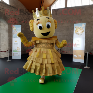 Gold Irish Castle maskot...