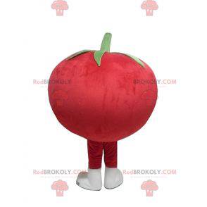 Reusachtige mascotte rode tomaat rondom en schattig -