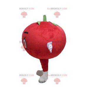 Gigantisk rød tomat maskot rundt og søt - Redbrokoly.com