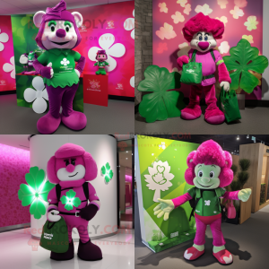 Magenta Bunch Of Shamrocks...