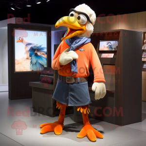 Peach Crow maskot drakt...