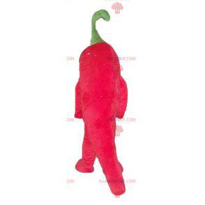Obří a zábavný maskot papriky s velkýma očima - Redbrokoly.com