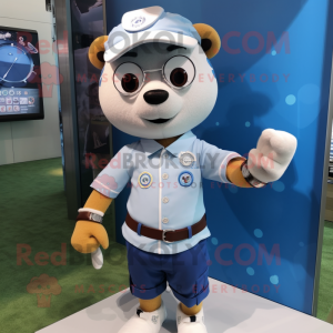 nan Bracelet mascot costume character dressed with a Oxford Shirt and Bracelet watches