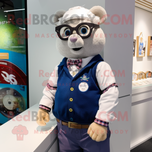 nan Bracelet mascot costume character dressed with a Oxford Shirt and Bracelet watches