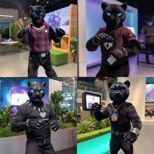 Black Panther maskot kostym...