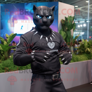 Black Panther maskot drakt...