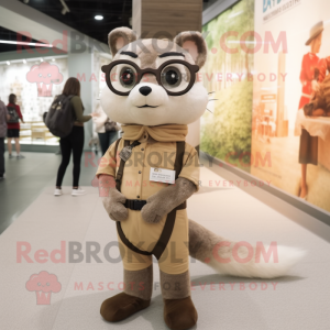 Beige Marten mascotte...