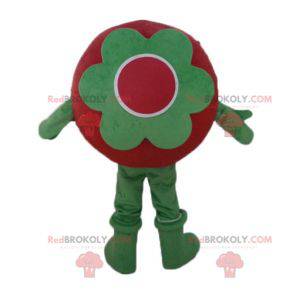 Mascotte gigante di pomodoro rosso tutto tondo e carino -