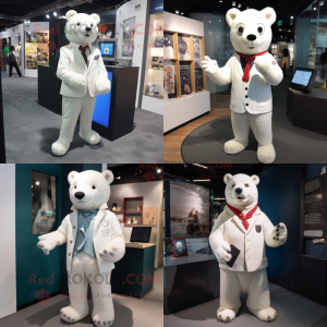 White Bear maskot kostume...