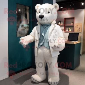 White Bear maskot kostume...