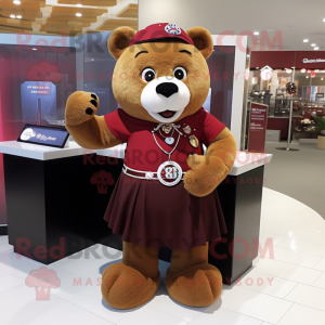 Maroon Bear mascotte...