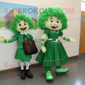 Zielony kostium maskotki...