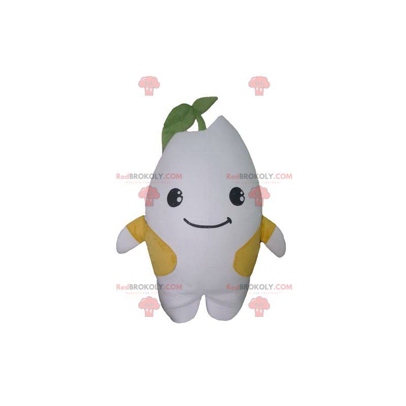 Witte aardappelplant mascotte - Redbrokoly.com