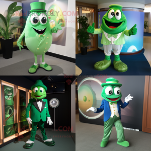 Grøn Oyster maskot kostume...