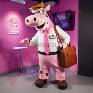 Rosa Jersey Cow maskot...