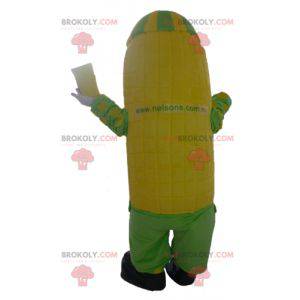 Giant yellow and green corn cob mascot - Redbrokoly.com