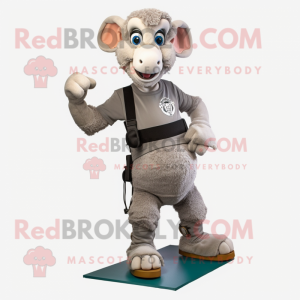 Gray Ram mascotte kostuum...