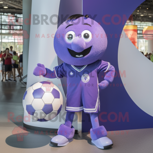 Lavendel fotball maskot...