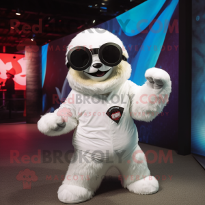 White Sloth maskot kostume...