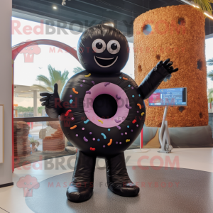 Black Donut maskot kostym...