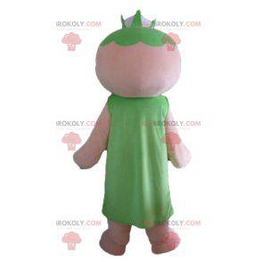 Mascote da avó com uma couve-flor na cabeça - Redbrokoly.com