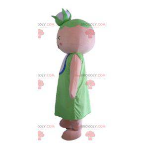 Mascote da avó com uma couve-flor na cabeça - Redbrokoly.com