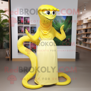 Citrongul slangemaskot...
