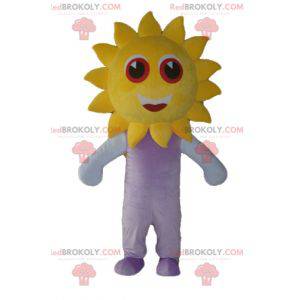 Mascot big yellow sun cute and smiling - Redbrokoly.com