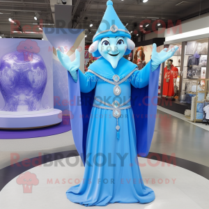 Sky Blue Magician maskot...