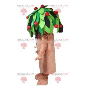 Mascotte del ciliegio marrone verde e rosso - Redbrokoly.com