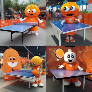 Orange Ping Pong Table...