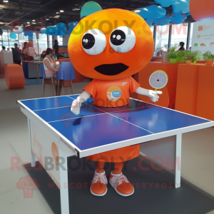 Orange Ping Pong Table...