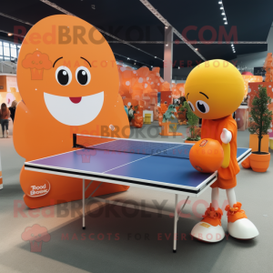 Orange Ping Pong Table...