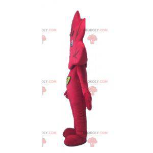 Giant and smiling red leaf mascot - Redbrokoly.com