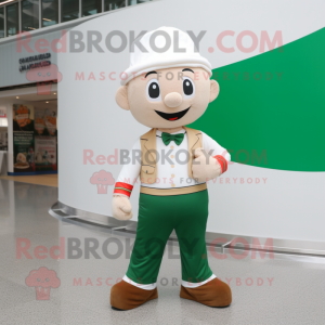 Beige irsk flag maskot...