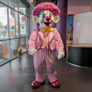 Rosa Clown Maskottchen...