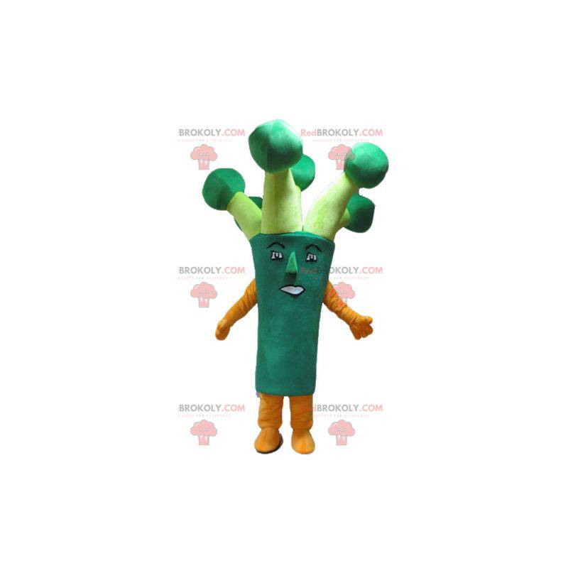 Giant green broccoli leek mascot - Redbrokoly.com