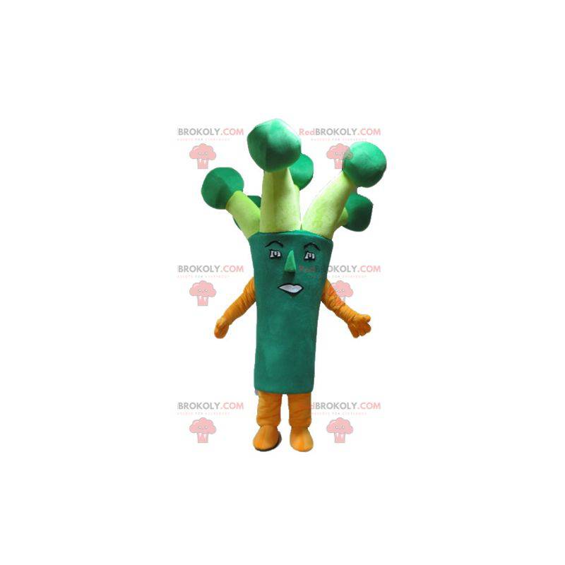 Kæmpe grøn broccoli purre maskot - Redbrokoly.com