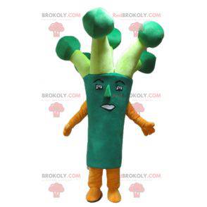 Obří zelený brokolice pórek maskot - Redbrokoly.com