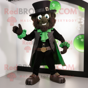Sort Leprechaun maskot...