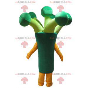 Giant green broccoli leek mascot - Redbrokoly.com