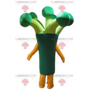 Mascote gigante de alho-poró verde brócolis - Redbrokoly.com