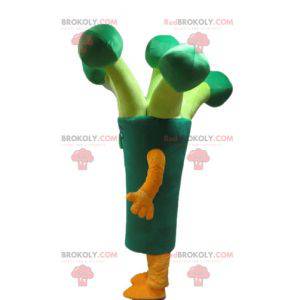 Giant green broccoli leek mascot - Redbrokoly.com