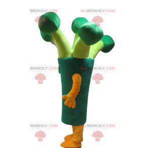 Giant green broccoli leek mascot - Redbrokoly.com
