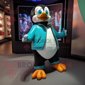 Turkis Penguin maskot...