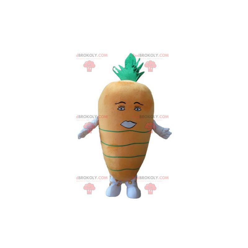Mascota de zanahoria naranja y verde gigante - Redbrokoly.com Mascota de zanahoria naranja y verde gigante - Redbrokoly.com