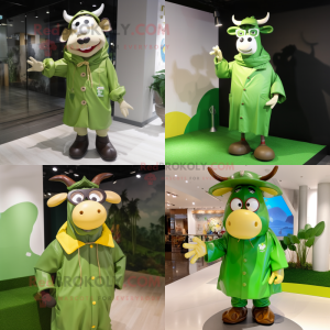 Olive Cow mascotte kostuum...