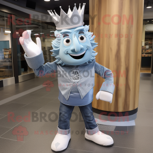 Silver King maskot kostym...