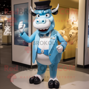 Sky Blue Bull mascotte...